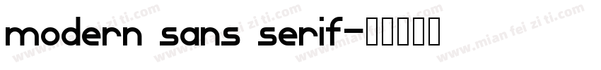 modern sans serif字体转换